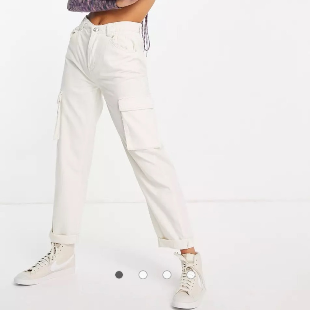 Bershka straight leg cargo pant